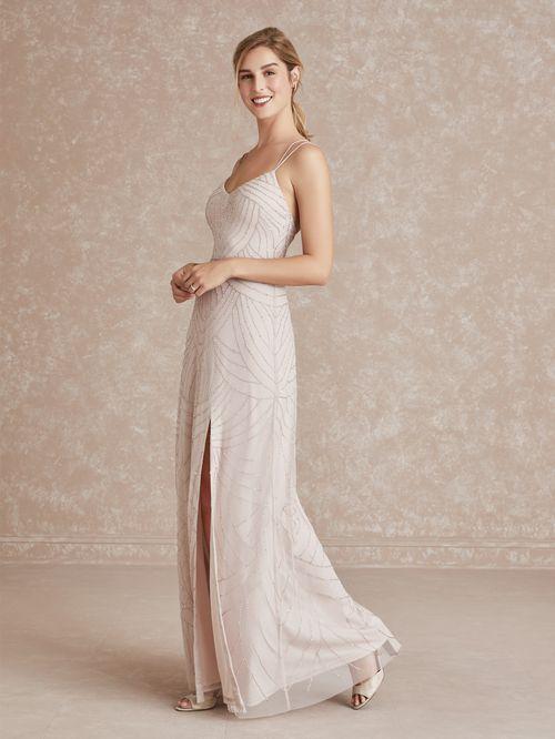 Adrianna Papell Platinum Bridesmaid Dress Style 40116 - Image 7