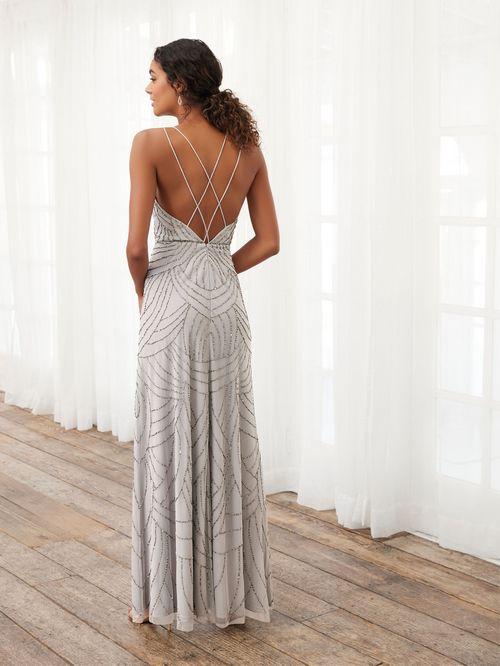 Adrianna Papell Platinum Bridesmaid Dress Style 40116 - Image 9