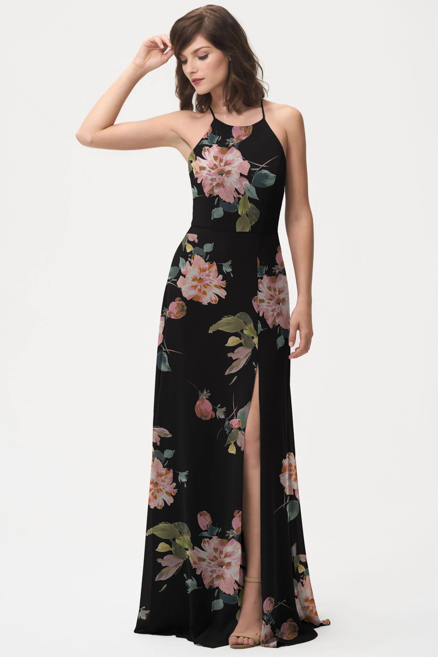 Jenny Yoo Long Bridesmaid Dress Kayla Print - Image 11