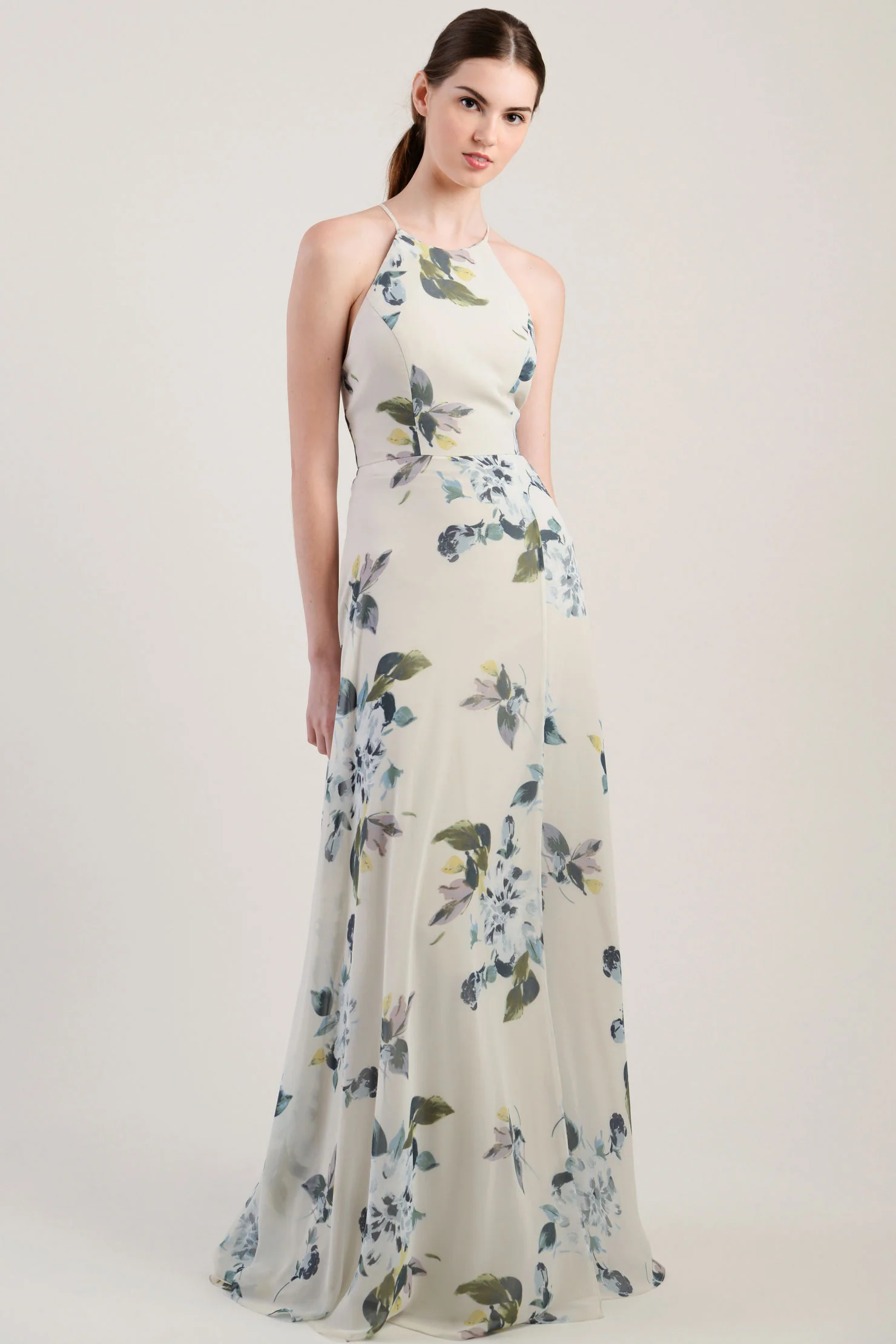 Jenny Yoo Long Bridesmaid Dress Kayla Print - Image 12