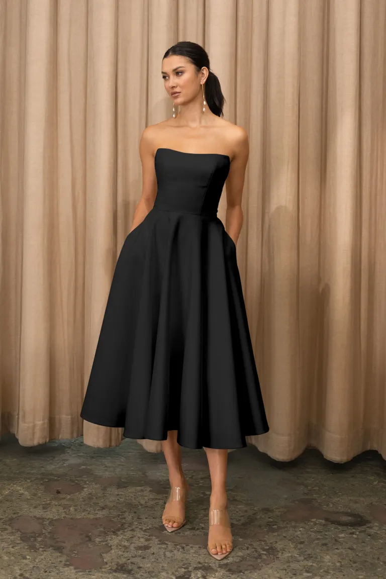 Jenny Yoo Carrie Dress in Black - Image 3