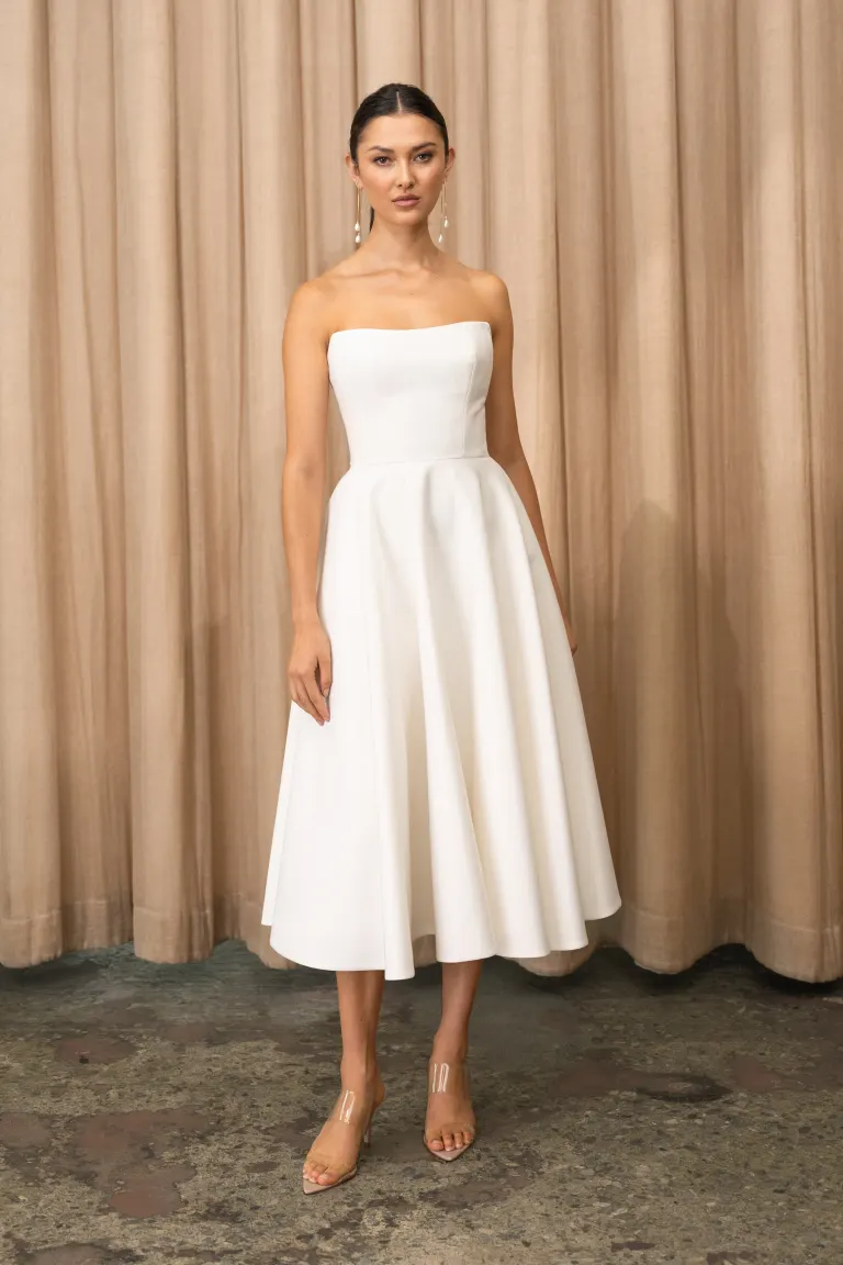 Jenny Yoo Little White Dress Carrie - Image 3