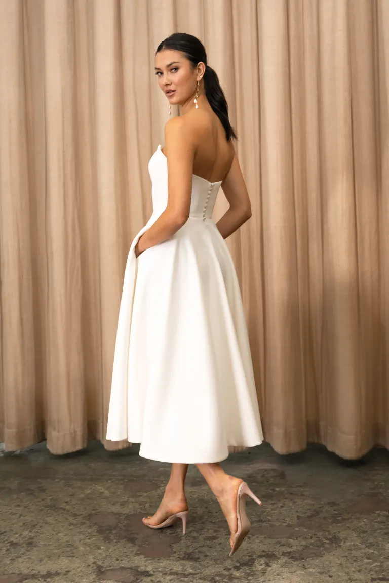 Jenny Yoo Little White Dress Carrie - Image 4
