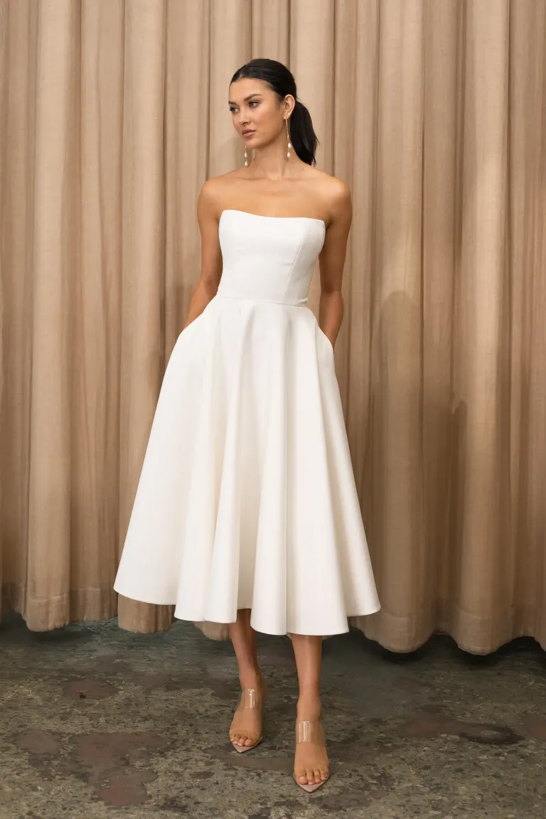 Jenny Yoo Little White Dress Carrie - Image 5