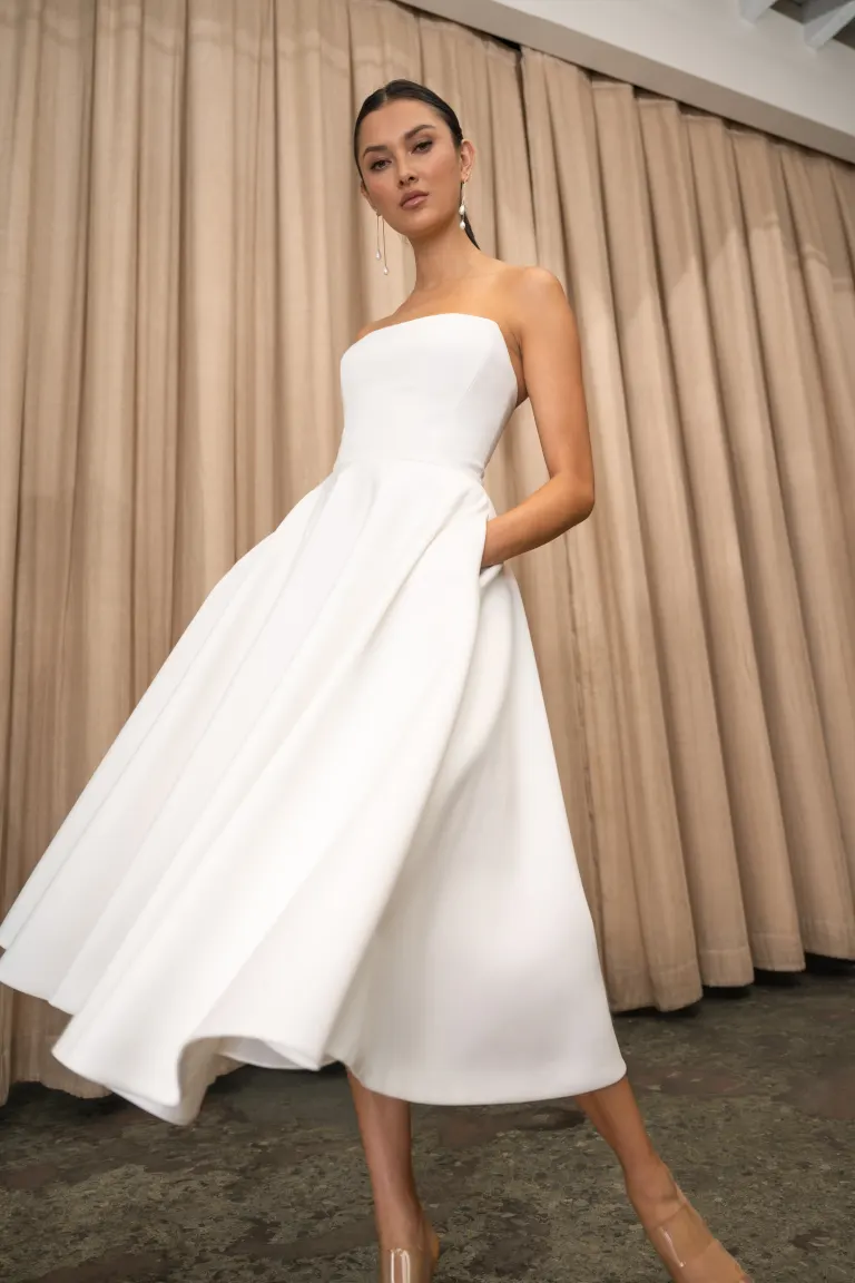 Jenny Yoo Little White Dress Carrie - Image 6