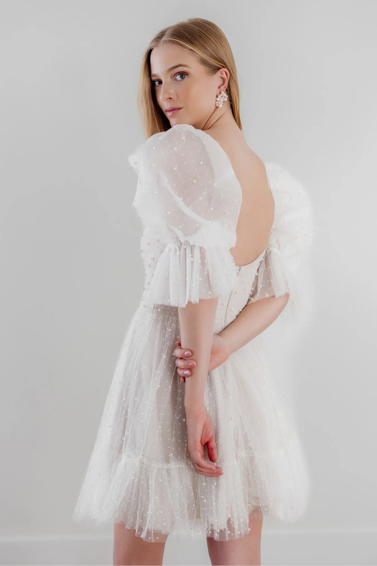 By Watters Little White Dress Macaron 35302 - Image 5